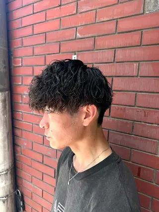 パーマ メンズ 柏メンズカットパーマ NO.1タイチのヘアスタイル
