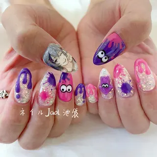 セミロング ネイルJaol 池袋のネイルデザイン