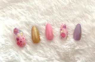 カラー ネイル nailsalon Mimilyのネイルデザイン