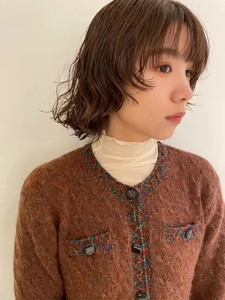 ショート パーマ 【吉祥寺】ショート/ レイヤーボブ/ryoのヘアスタイル