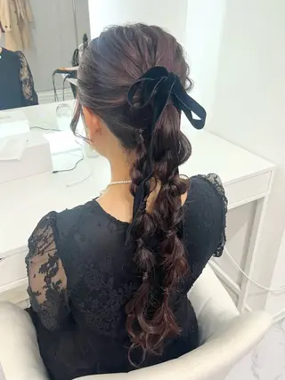 ロング ヘアアレンジ ヘアセット専門店 Rのヘアスタイル