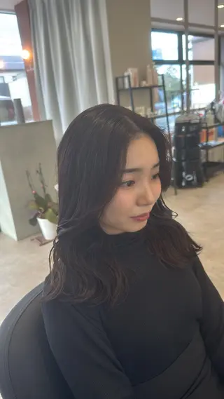 ミディアム 🫧透明感カラー🫧 ロン毛美容師のヘアスタイル