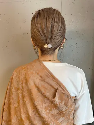 セミロング 東 みのりのヘアスタイル