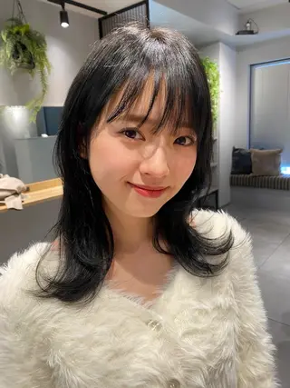 ミディアム カラー 艶カラー/似合わせ 💖Emmy💖のヘアスタイル