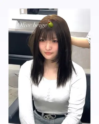 ロング カラー MOE🌙 博多ハイトーンのヘアスタイル