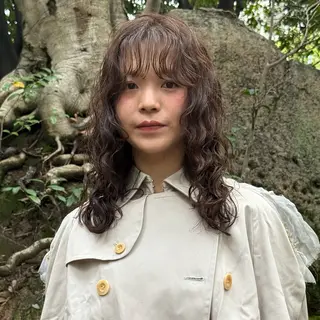 セミロング パーマ レディースパーマ/ 合田  有一朗のヘアスタイル