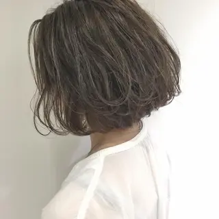 ミディアム ボブ/縮毛矯正 🌟梅田盛一🌟のヘアスタイル