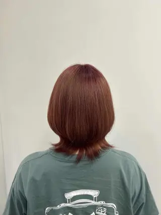 カラー ルプラボウ ふくい きなりのヘアスタイル