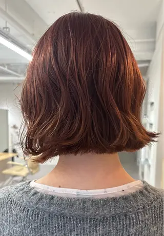 ミディアム ボブ/ベージュ /MIYUのヘアスタイル