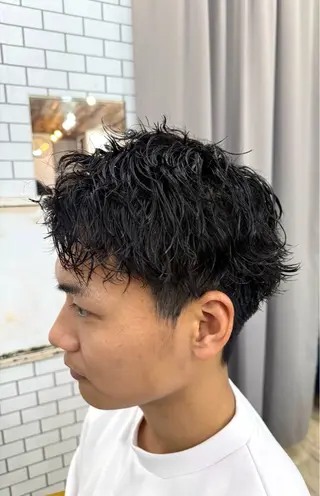 ショート パーマ メンズ 森田稔將 N゜大分中央町店のヘアスタイル