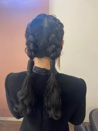 ロング ヘアアレンジ pep natsumiのヘアスタイル