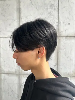 ショート メンズ ハッシュカット 田窪珠妃のヘアスタイル