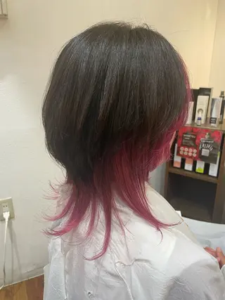 ミディアム カラー 浅香山✨美髪✨ やまもとあきこのヘアスタイル