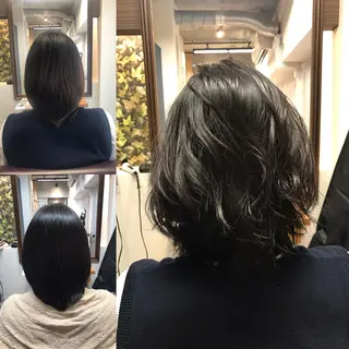 ミディアム カラー 今井 三智也のヘアスタイル
