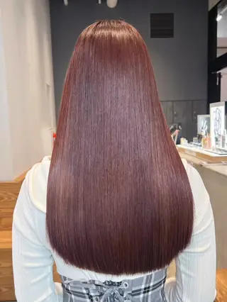 カラー セミロング ITbyALBUM 下北沢店のヘアスタイル