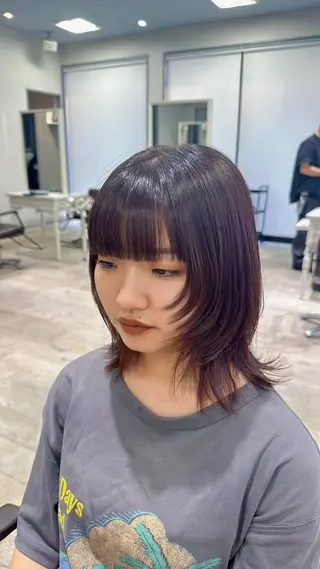 ミディアム 村上 佳織のヘアスタイル