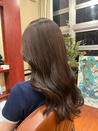 ロング カラー 髪質改善/縮毛矯正 seiyaのヘアスタイル