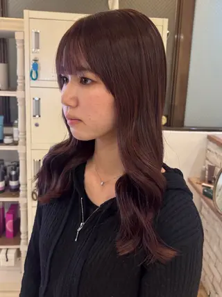 ロング カラー にゅーかわいいヘア♡ おがわゆいり౨ৎのヘアスタイル