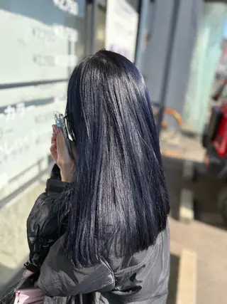セミロング カラー COLOR LABO かすみのヘアスタイル