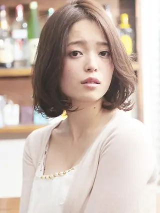 カラー パーマ ショート こせき えみのヘアスタイル