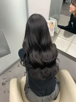 ロング カラー 江坂トレンド韓国風 髪質改善shinoのヘアスタイル