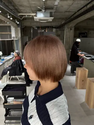 ショート カラー 玉置七海✨ /透明感/髪質改善のヘアスタイル