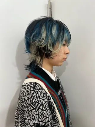 ミディアム 💥ウルフカット デザインあんな💥のヘアスタイル