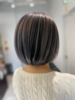 ミディアム カラー ハイトーンヘア/ 島崎　タクミのヘアスタイル
