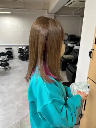 ミディアム ハイライト/ ブリーチ😈小倉😈のヘアスタイル