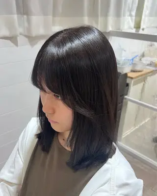 ミディアム カラー モデル募集 セイノチヒロのヘアスタイル