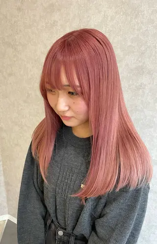セミロング カラー バレイヤージュ特化｜ Takuのヘアスタイル