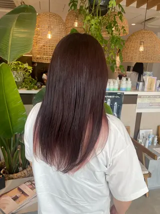 ロング 富田 紗世のヘアスタイル