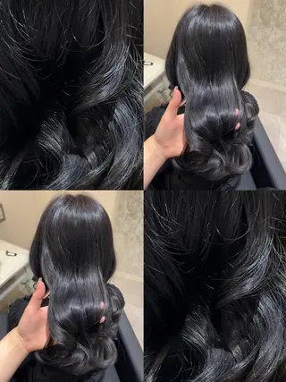 ミディアム 堤　葵生/透明感カラ ー/髪質改善縮毛矯正のヘアスタイル