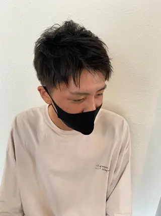 ショート カラー パーマ ヘアアレンジ メンズ キッズ ネイル マツエク・マツパ 久木原 ゆりのヘアスタイル