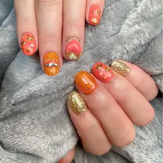 ショート ネイル 下妻ネイルサロン/ 持ちの良いネイルのネイルデザイン