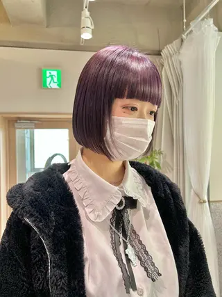 ミディアム カラー ヘアアレンジ トレンドレイヤー カット/mihoのヘアスタイル