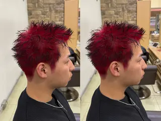 ショート カラー メンズ シャドウパーマ/ピン パーマ/だいじゅのヘアスタイル