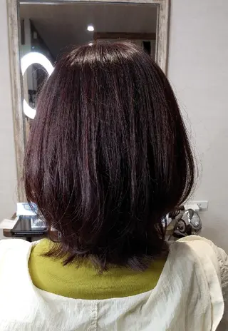 セミロング カラー kijima ricoのヘアスタイル