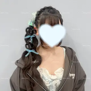 ロング ヘアアレンジ Hairset minoriのヘアスタイル