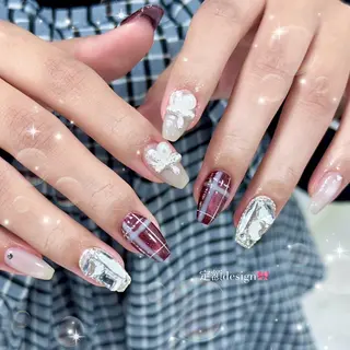 ネイル Purasia高橋✧ マグ/ワンホン/地雷のネイルデザイン