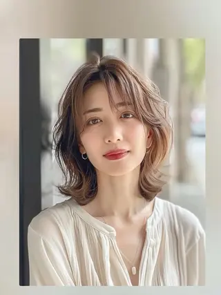 カラー レイヤー/韓国風 /髪質改善　中野拓侍のヘアスタイル