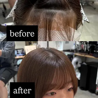 ミディアム こうき/前髪割れ癖 改善/カット/カラーのヘアスタイル