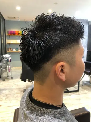 ショート カラー パーマ ヘアアレンジ メンズ キッズ ネイル マツエク・マツパ EnBlesS西宮 マンツーマン神道有基のヘアスタイル