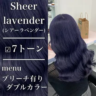 ロング カラー ヘアアレンジ レイヤー×透明感カラ ーHAYATOのヘアスタイル