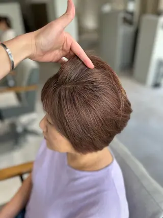 ショート カラー 脱白髪染め❕白髪 ぼかし特化🌟ヨコタのヘアスタイル