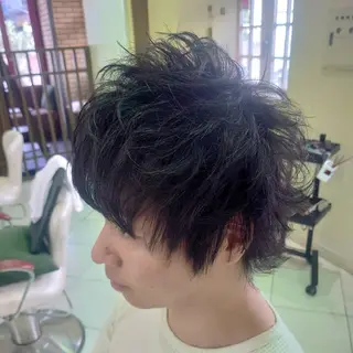ミディアム ヘアアレンジ メンズ 🐺デザインウルフ / 一ノ瀬 凌🐺のヘアスタイル