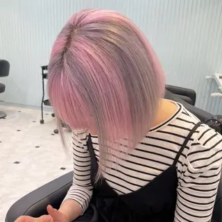 ショート カラー 【美髪矯正/絹髪】 🎀hinano🎀のヘアスタイル