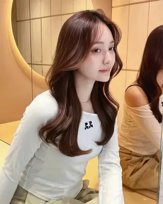 ロング ヘアアレンジ 大宮‎🩵縮毛矯正 レイヤー　佐藤和のヘアスタイル