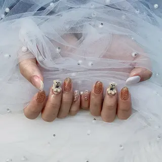 ネイル パーツ全部¥110 サロンミミのネイルデザイン