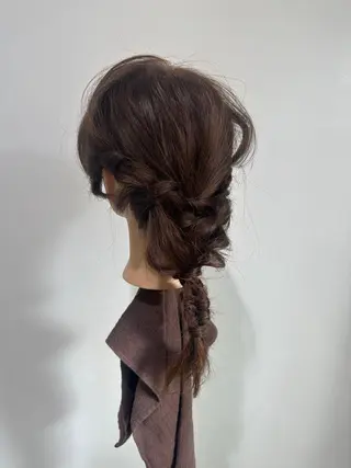 レイヤー 艶々カラーのヘアスタイル